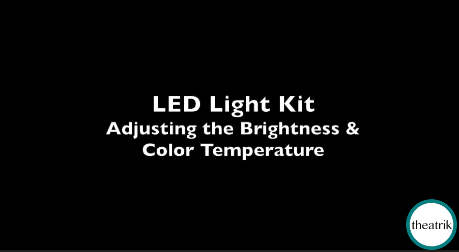 video instruction on light adjustment