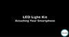 video instruction attaching smartphone to light kit
